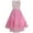 Pink, variant on Flower Girls Dress Embroidered Sequin Wedding Pageant Bridesmaid 7