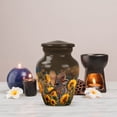 thumbnail image 5 of MUKTIVE Sparrow keepsake Urns for Adult Female & Male, Brown Memorial Urns for Human Ashes Remains, Sunflower Burial Urn for Adult Women Cremation, Mini Ash Holder, 3 Inch, 5 of 7