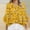 A29 Yellow, variant on Womens Vintage Floral Striped Print Shirts Split V Neck Bell Sleeve Blouses Boho Flowy Casual Work Office Elegant Fall Spring Fashion Tees Tops Tunics