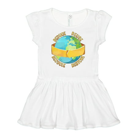 

Inktastic Reduce Reuse Recycle Restore Earth Day Gift Baby Girl Dress