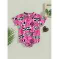 thumbnail image 2 of TSEXIEFOOFU Baby Boy Romper, Short Sleeve Round Neck Bull Print Casual Spring Summer Jumpsuit with Crotch Buttons, 2 of 8