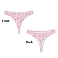 thumbnail image 3 of Fotbe Ribbon Bow Tanga Sin Costuras para Mujer con Estampado – Panties Invisibles, Transpirables y Cómodos para Uso Diario-X-Small, 3 of 6