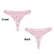 thumbnail image 3 of Balery Ribbon Bow Tangas de Algodón para Mujer con Estampado – Ropa Interior Sexy, Transpirable, G-string-Medium, 3 of 6