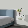 thumbnail image 5 of Wall-Mounted Acrylic Floating Nightstand for Apartments, Offices, Living Rooms, Bedrooms, Bathrooms, Study Rooms, or Other Places to Store Books, Decorations, Cups, Small Plants, Desk Lamps, 5 of 12