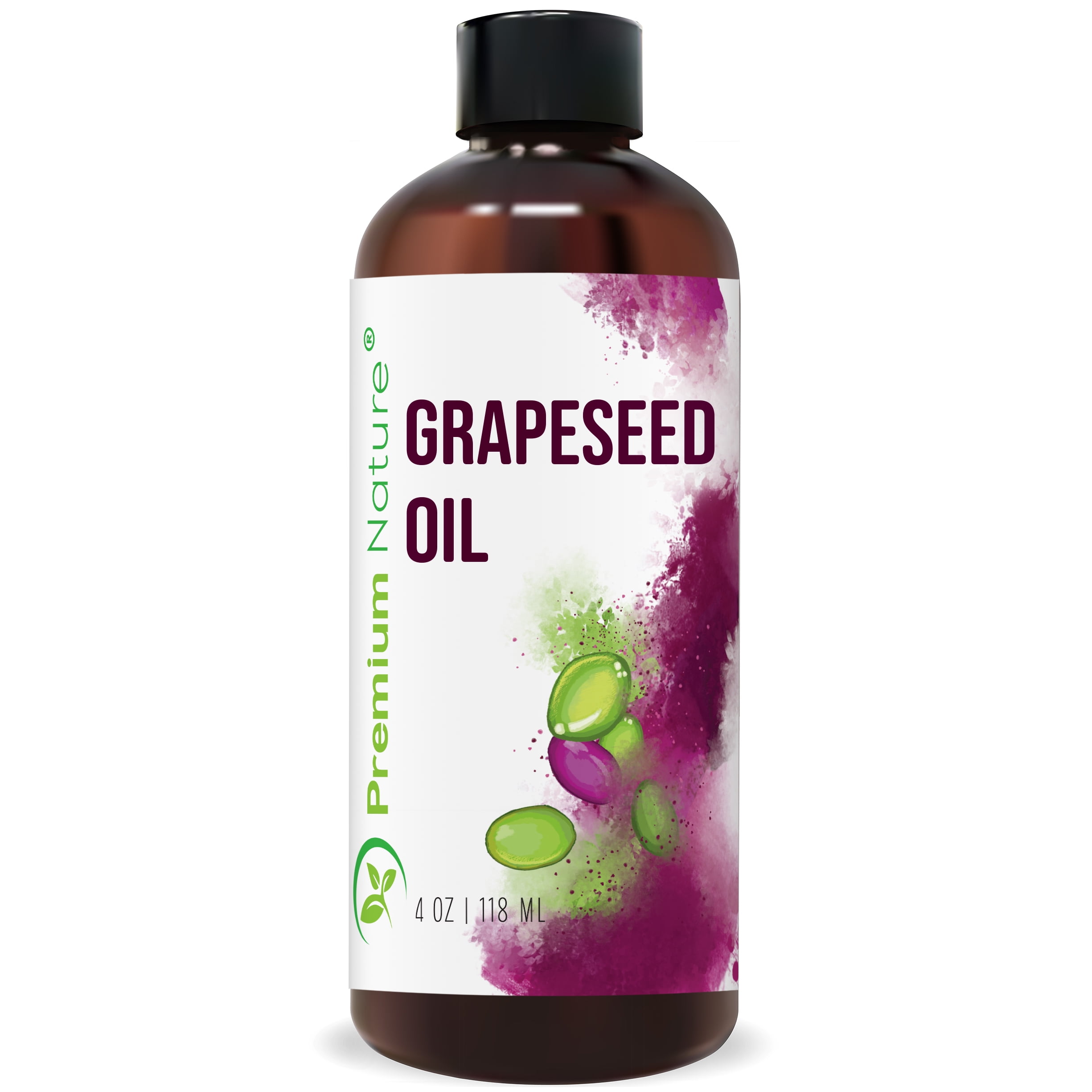 Grapeseed Oil Pure Carrier Oil - Cold Pressed Grape Seed ...