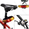 thumbnail image 6 of XC-408 Bike Bicycle 7-LED Safety Warning Turn Signal Light Brake Tail Lamp Horn, 6 of 7