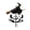 D, variant on Solar Halloween Skeleton Pumpkin Garden Stake Light with Crescent Lantern,Waterproof Outdoor LED Yard Decor for Patio Pathway