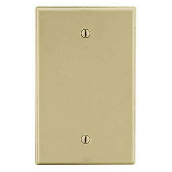 Hubbell Wiring Device-Kellems BlnkBxMntWllPlt,Mid;Ivry,1Gng,Smth Stn PJ13I