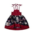 thumbnail image 4 of Toddler Kids Baby Formal Girls Party Printing Dress Wedding Bridesmaid Clothes Princess Sundress, 4 of 10