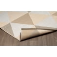 thumbnail image 3 of Erbanica 6' x 9' Indoor Outdoor Beige Triangle Reversible Plastic Rug, 3 of 5