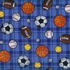 V.I.P by Cranston Boy's Club Sports Ball Fabric, per Yard