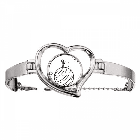 Star Kids Move Satellite Art Deco Fashion Bracelet Heart Jewelry Wire Bangle