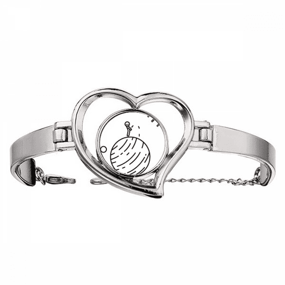 Star Kids Move Satellite Art Deco Fashion Bracelet Heart Jewelry Wire Bangle