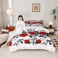 thumbnail image 4 of Homewish Romantic Red Rose Bedding Comforter Set for Lover, Couple Valentine's Day Twin Comforter Sets, Flower Floral Reversible Bedding Set, Ultra Soft Bedroom Decor, 2-Piece, 4 of 8