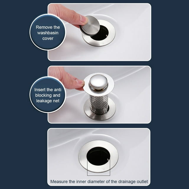 Baohd Anti-Clogging Sink Drain Filter Sink Clear And Clean Leaky Wash Basin Drain Plug Catcher Shower Sink