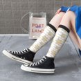 thumbnail image 4 of Xecao Gold Snowflake Pattern Adult Stockings with Color-Block Design and 3D Print, Breathable Comfortable Hosiery for Daily Wear and Sports, 4 of 4