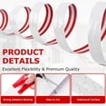 thumbnail image 2 of Duslogis Flexible Wall Corner Protector Moulding Trim Peel and Paste Wall Corner Guards Edge Protector Self Adhesive Molding Trim Strip for Edge Ceiling (White, 0.8 in x 10 Ft), 2 of 7
