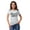 White, variant on Inkmeso Crew Neck Blessed Mama Graphic Tshirt Short Sleeve Women Cotton Tee