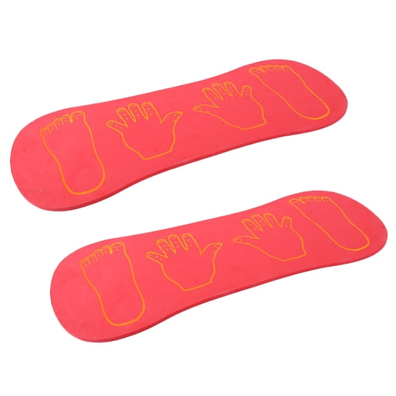 LEORX 2Set Fitness Board Balance Development Training Board Red for Plaything