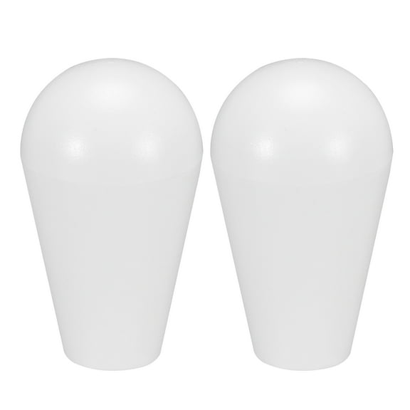 Ellipse Oval Joystick Rocker Ball Top Head Handle American Type Arcade Game DIY Parts Replacement White 2Pcs