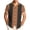 Brown, variant on Shirts for Men Summer Short Sleeve Button Down Color Block T-Shirts Trendy Loose Fit Collared Beach Vacation Tops Brown XXL