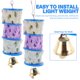 thumbnail image 5 of GOOHOCHY Bird Parrot Toy Dentitud Toy Natural Calcium Stone Bitting Pitting Juguete Pájaro Carril colgante Juguido con campana, 5 of 8
