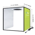 thumbnail image 3 of Photo Light Box for Product Photography 30 cm Portable Folding LED Light Tent With 6 Backdrops and Dimmable 5000K CRI90 Lighting, 3 of 9