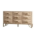 thumbnail image 4 of Tcbosik 59.4" Modern Dresser with 2 Doors and 3 Drawers, Chest of Drawers for Bedroom, Living Room, Natural, 4 of 7