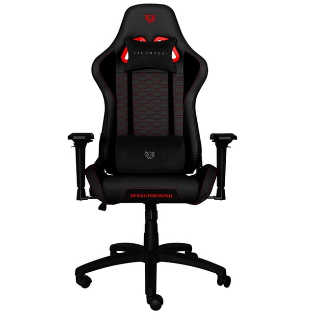 Silla Gamer Balam Rush THUNDER RUSH 2 Ergonomica Reclinable RED EDITION BR-932820 negro
