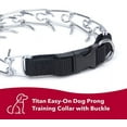 thumbnail image 5 of Coastal - Titan - Easy-On Dog Prong Training Collar with Buckle, Black, 2.0 mm x 14", 5 of 5