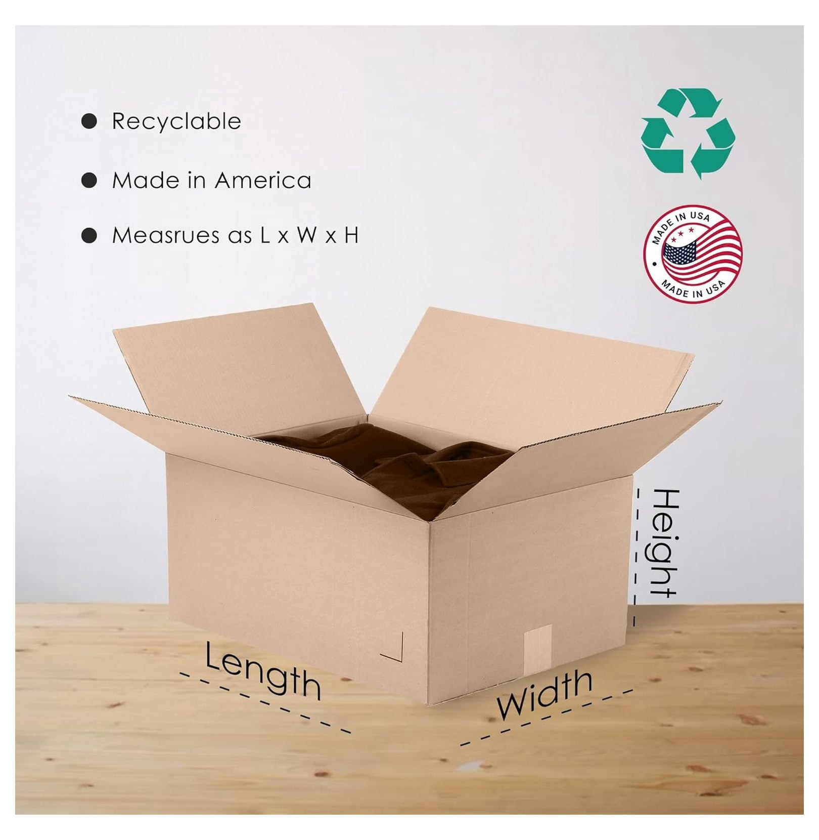 Small Moving boxes 1 cubic ft 12x12x12 Pack of 25 by