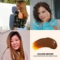 thumbnail image 4 of oVertone Color Depositing Semi-Permanent Hair Dye Conditioner - 8 oz For All Hair Types  & Color-Treated Hair, Moisturizing Shea Butter & Coconut Oil - Vegan & Cruelty-Free, Golden Brown, 4 of 10