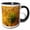 Black/White, variant on 3drose, New Mexico, Bosque Del Apache Natl Wildlife Refuge. Gambels Quail., 11oz Two-tone Green Mug