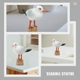 thumbnail image 4 of Homoyoyo 2Pcs Lifelike Seagull Bird Statue Realistic Plastic for Office and Living Room Decor, 4 of 8