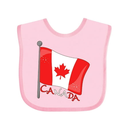 

Inktastic Canada- maple leaf flag Gift Baby Boy or Baby Girl Bib