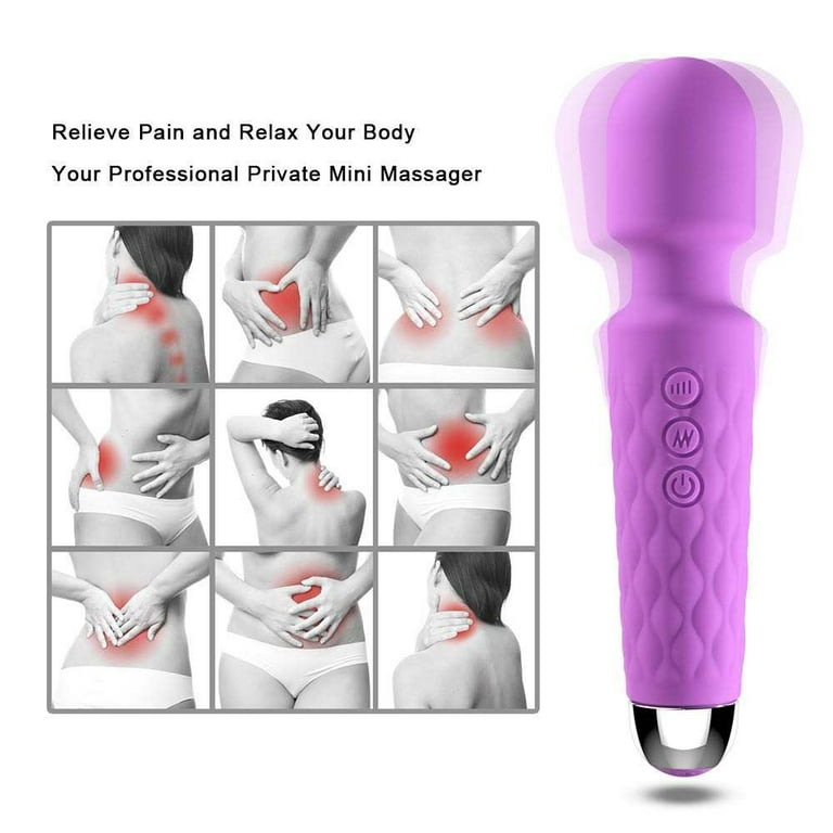 Powerful Vibrator Adult Sensory Toys,Mini Vibrate Wand Massager with 28  Vibration Modes,Whisper Quiet,Waterproof,Handheld, Cordless Dildo,Sex Toys  Accessories for Women Couples Pleasure
