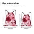 thumbnail image 2 of Gaeub Rose Drawstring Backpack Bag Sport Gym Sackpack Heavy Duty String Backpack for Men Women-Medium, 2 of 6