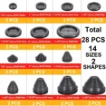 thumbnail image 2 of Rubber Grommet Firewall Hole Plug Electrical Wiring Gasket Assortment Kit, 2 of 5