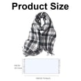 thumbnail image 5 of Bufanda para mujer, bufanda de invierno a cuadros, cálida y acogedora, chal de gran tamaño, bufandas de invierno para mujer, bufanda de invierno con tacto de cachemira, 5 of 5