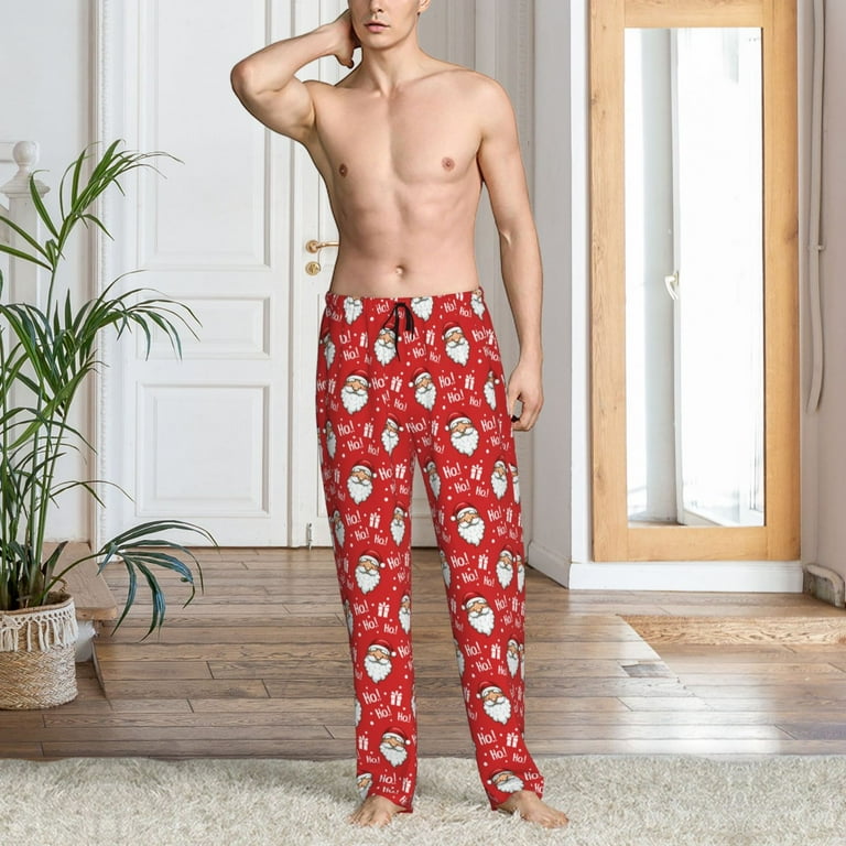 Pajama Pants Santa Claus Men's Pajamas Mens Santa Pajamas