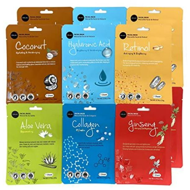 Celavi Essence Facial Face Mask 12 Sheets KBeauty Skincare Korea Skin