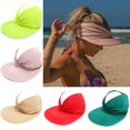 thumbnail image 5 of Sun Hats Unisex Summer Hat Outdoor UV Protection Brim Cap Beach Visor Empty Top Caps Foldable, 5 of 5