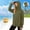 Army Green, variant on Girls Sun Protection Jackets, UPF 50+ Full Zip Lightweight Long Sleeve Kids Rash Guard Outerwear with Hood White Size 1-4 T