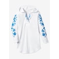 thumbnail image 5 of Woman Within Plus Size Embroidered Hoodie Sweatshirt, 5 of 6