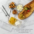 thumbnail image 3 of Crystalia Double-Compartment Glass Food Container with Lid, 13.7 oz Divided Storage for Meals, Snacks, Butter, and Honey, 3 of 7