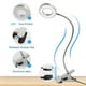thumbnail image 4 of Lámpara de escritorio Led Clip-on 360 Lámpara de lectura flexible 3 modos de luz y lámpara de escritorio USB para estudio y trabajo, Plata Feliz Sencillez, 4 of 5