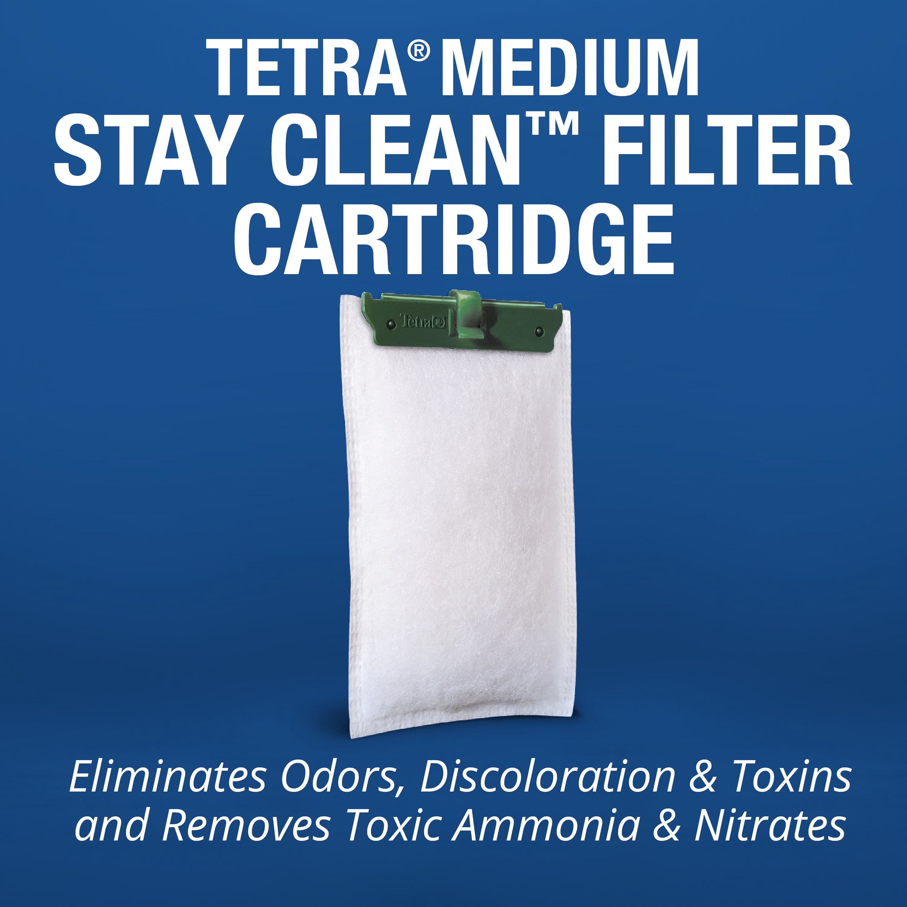 Tetra Whisper Bio-Bag Medium with Stay Clean, Filter Cartridges for Aquariums, 8 Count, Unassembled, Fits Tetra Whisper Fish Tank Filters 5-10 Gal, PF-10, IQ 10