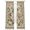 Light Beige, variant on Black Spring Floral Sheer Curtains 45 Inch Length 2 Panels Set Window Treatments, Elegant Pastoral Flowers Birds Watercolor Rod Pocket Semi Curtains for Living Room/Bedroom/Kitchen, 104"W x 45"L
