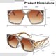 thumbnail image 5 of Gafas de sol brillantes con diamantes de imitación para mujer, gafas de sol de cristal de gran tamaño, gafas de sol cuadradas con purpurina y marco grueso, gafas de sol de discoteca retro para mujer, 5 of 6