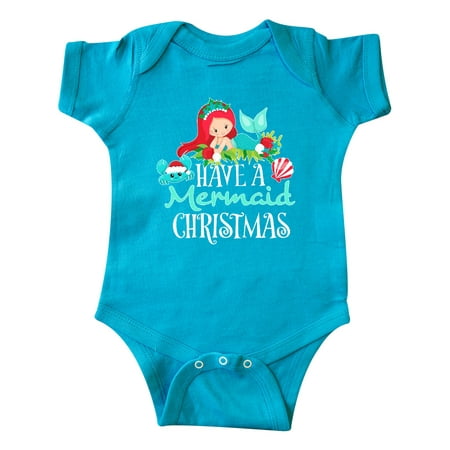 

Inktastic Have a Mermaid Christmas with Crab and Seashell Gift Baby Boy or Baby Girl Bodysuit